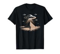 OVNI Pirámide Alienígena Antiguo Misterio Espacio Abducción Hombres Mujeres Camiseta
