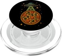 OVNI Pizza Secuestro Divertido Alien Espacio Amante de la Comida Arte Ciencia Ficción PopSockets PopGrip para MagSafe