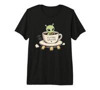 OVNI Platillo Divertido Café Aventura Espacial Alienígena Camiseta Premium