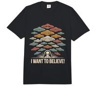 OVNI Quiero Creer Divertido Nave Espacial UFO Memes Divertido OVNI Comfort Colors Adult Heavyweight T-Shirt