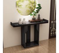 OVOGGPAN Mesa Consola Estilo rústico para la Entrada, Mesa Estrecha de Madera para el recibidor, para decoración del hogar; Ideal para la Sala de Estar, el Pasillo o la Oficina(Nero,80cm/31.5in)