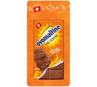 Ovomaltine Crunchy Pizarra de chocolate con leche entera suiza original con trozos crujientes de cacao fino, sostenible (1 x 100 g)