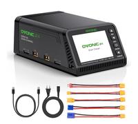 OVONIC X4 AC 500 W 4 canales LiPo Balance cargador 15A por canal soporta LiPo/Li-Ion/LiHV/Life 1-6S NiMH 3-18S Protección de seguridad incluida