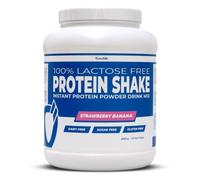 OVOWHITE Protein Shake Proteina Natural 100% sin Lactosa y Libre de Lacteos 2Kg vegetarianos Fresa y Platano