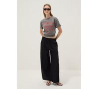 OVS, Camiseta Gris De Algodón Puro Con Estampado “el Diablo Viste De Prada”, Corte Oversize, Mujer, Gris, Talla: 38