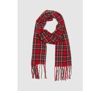 OVS KIDS, Bufanda Roja Con Cuadros Multicolores Para Niños Con Flecos, Niño, Negro/Rojo, Talla: FASUL