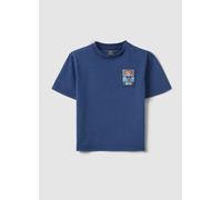 OVS KIDS, Camiseta Azul De Niño Regular Fit De Algodón Puro Con Parche, Niño, Azul océano, Talla: 9-10
