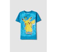 OVS KIDS, Camiseta Azul De Puro Algodón Para Niños, Ajuste Regular Con Pikachu, Niño, Azul oscuro, Talla: 7-8