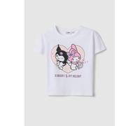 OVS KIDS, Camiseta Blanca De Algodón Elástico Para Niña Con Kuromi, Niña, Blanco óptico, Talla: 9-10