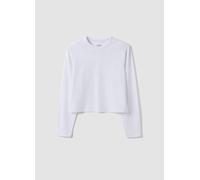 OVS KIDS, Camiseta Blanca De Algodón Puro Con Cuello Acanalado Para Niña, Niña, Blanco óptico, Talla: 10-11