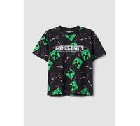 OVS KIDS, Camiseta Infantil Multicolor De Algodón Puro Con Estampados De Minecraft, Niño, Negro/Verde, Talla: 9-10
