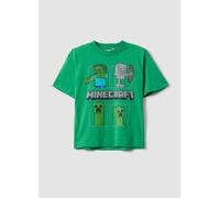 OVS KIDS, Camiseta Infantil Verde De Algodón Puro Con Estampados De Minecraft, Niño, Verde, Talla: 9-10