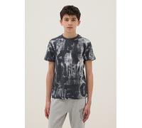 OVS KIDS, Camiseta Multicolor De Puro Algodón Para Niño Regular Fit Con Estampados, Niño, Negro/Blanco, Talla: 10-11
