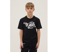 OVS KIDS, Camiseta Negra De Niño, De Algodón Puro, Ajuste Regular Con Estampado Swag, Niño, Gunmetal, Talla: 12-13