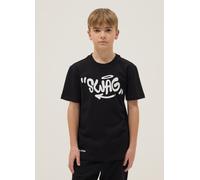 OVS KIDS, Camiseta Negra De Niño, De Algodón Puro, Ajuste Regular Con Estampado Swag, Niño, Gunmetal, Talla: 13-14