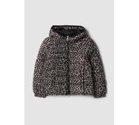 OVS KIDS, Cazadora Acolchada Marrón Con Capucha Y Cremallera, Niña, Negro/Beige, Talla: 8-9