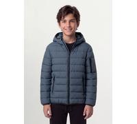 OVS KIDS, Cazadora Ultralight Gris Acolchada Con Capucha Y Cremallera Para Niño, Niño, Gris oscuro, Talla: 11-12