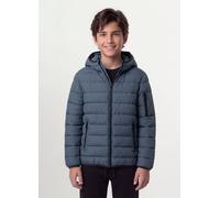 OVS KIDS, Cazadora Ultralight Gris Acolchada Con Capucha Y Cremallera Para Niño, Niño, Gris oscuro, Talla: 14-15