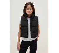 OVS KIDS, Chaleco Acolchado Negro Para Niña Ajuste Regular Repelente Al Agua, Niña, Gunmetal, Talla: 10-11