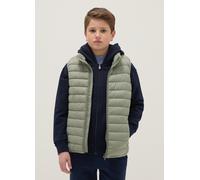 OVS KIDS, Chaleco Acolchado Verde Para Niño Regular Fit Con Capucha, Niño, Verde claro, Talla: 14-15