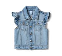 OVS KIDS Chaleco de denim azul ajuste regular para niñas con Minnie, de algodón puro