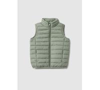OVS KIDS, Chaleco Verde Acolchado Para Niños, Ajuste Regular, Repelente Al Agua Con Cremallera, Niño, Verde Bandera, Talla: 8-9