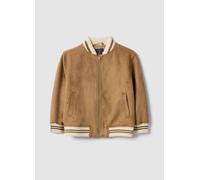 OVS KIDS, Chaqueta Marrón Para Niños De Ajuste Regular Con Puños Y Cuello Acanalados, Niño, Blanco/marrón, Talla: 6-7