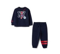 OVS KIDS Conjunto de chándal azul oversize de algodón puro con estampado MARVEL Spider-Man para bebé niño