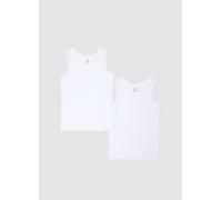 OVS KIDS, Pack De Dos Camisetas De Tirantes Blancas De Algodón Elástico Para Chico, Corte Regular, Unisex, Blanco óptico, Talla: 14-15