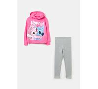 OVS KIDS, Pack Jogging Con Strass Estampado Ángel Y Stitch, Niña, Gris/rosa, Talla: 3-4