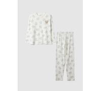 OVS KIDS, Pijama Blanco De Mezcla Regular Fit En Puro Algodón Para Niñas Con Ositos, Niña, Blanco suave, Talla: 12-13