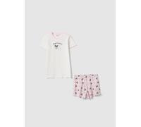 OVS KIDS, Pijama Corto De Algodón Multicolor Para Niña Con Kuromi, Niña, Blanco/rosa, Talla: 10-11