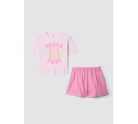 OVS KIDS, Pijama Corto En Algodón Puro Rosa Para Niña Regular Fit Con Estampado, Niña, Rosa Claro, Talla: 13-14