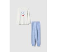 OVS KIDS, Pijama Floral Multicolor Para Niñas En Algodón Puro Ajuste Regular, Niña, Blanco/azul claro, Talla: 5-6