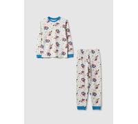 OVS KIDS, Pijama Infantil De Puro Algodón Multicolor Regular Fit Con Estampado, Niño, Blanco óptico, Talla: 6-7