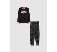 OVS KIDS, Pijama Largo Estampado Los Vengadores, Niño, Negro, Talla: 14-15