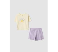 OVS KIDS, Pijama Multicolor De Algodón Orgánico Para Niña, Niña, Amarillo/morado, Talla: 10-11