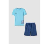 OVS KIDS, Pijama Multicolor De Niño De Algodón Puro Regular Fit Con Estampado, Niño, Azul/azul claro, Talla: 12-13