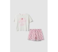 OVS KIDS, Pijama Multicolor De Puro Algodón Corte Regular Para Niña, Niña, Blanco/rosa, Talla: 11-12