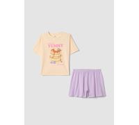 OVS KIDS, Pijama Multicolor Para Niña En Algodón Puro Regular Fit Con Estampados, Niña, Beige/Morado, Talla: 13-14