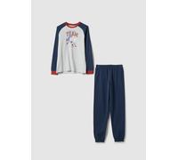 OVS KIDS, Pijamas De Niño Multicolor De Ajuste Regular En Mezcla De Algodón Con Estampado, Niño, Azul/gris, Talla: 12-13