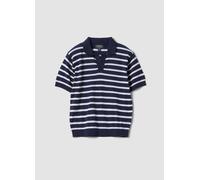 OVS KIDS, Polo Azul A Rayas De Algodón Puro, Niño, Azul/Blanco, Talla: 7-8