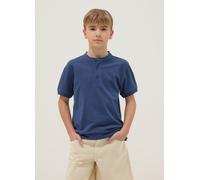 OVS KIDS, Polo Azul De Niño 100% Algodón, Corte Regular, Con Cuello Mao, Niño, Azul suave, Talla: 11-12