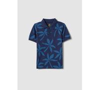 OVS KIDS, Polo Azul De Puro Algodón Para Niño, Corte Regular, Con Estampado Floral, Niño, Blu Bluette, Talla: 9-10
