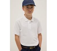 OVS KIDS, Polo Blanco De Algodón Orgánico Para Chico, Corte Regular, Niño, Blanco óptico, Talla: 11-12