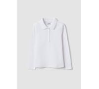 OVS KIDS, Polo Blanco De Piqué De Algodón Orgánico Puro, Regular Fit, Para Niña, Niña, Blanco óptico, Talla: 6-7