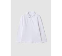 OVS KIDS, Polo Blanco De Puro Algodón Orgánico De Manga Larga, Corte Regular, Para Niño, Niño, Blanco óptico, Talla: 9-10