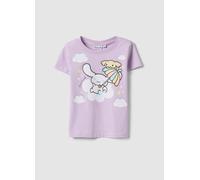 OVS KIDS, T-shirt In Cotone Elasticizzato Viola Da Bambina Regular Fit Con Stampa, Niña, Lila claro, Talla: 6-7