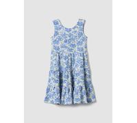 OVS KIDS, Vestido Azul Celeste Elástico Con Estampado All Over, Niña, Blanco, Talla: 9-10