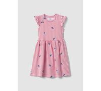 OVS KIDS, Vestido De Algodón Puro De Rayas Rojas Con Volantes Y Estampados Para Niña, Niña, Blanco/rojo, Talla: 5-6